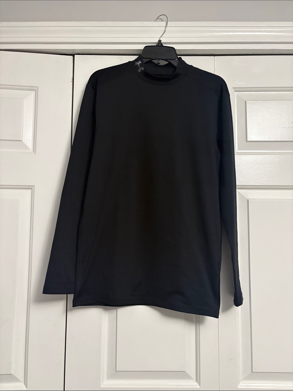 Under Armour Black Long-Sleeve Mock Neck Performance Top